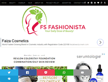 Tablet Screenshot of fsfashionista.com